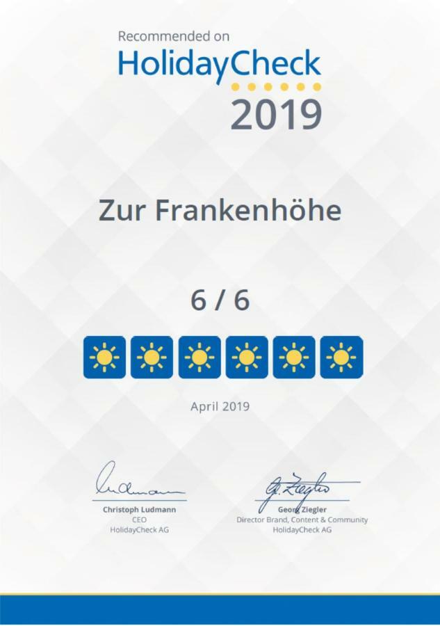 Marktbergel Zur Frankenhoehe מראה חיצוני תמונה